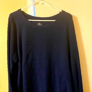 St. John’s Bay navy blue sweater. Size XL.
